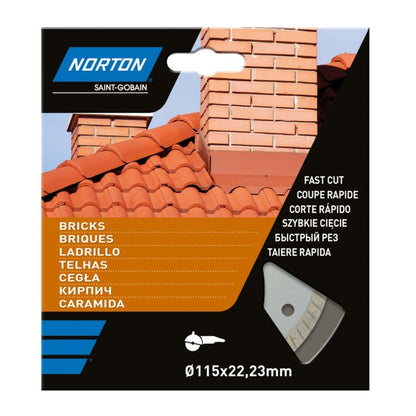 Norton Jet diamantklinge til skæring 115 x 22,23 mm