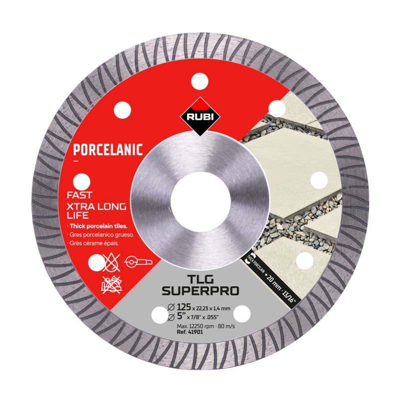 Rubi diamantklinge til porcelænsfliser 2 cm TLG 1,4 x 125 mm