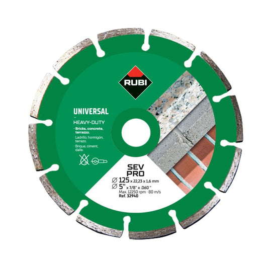 Diamantskive Rubi SEV 1,6 x 125 mm