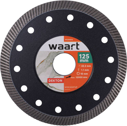Waart turbo diamantklinge 125 x 1 x 22,2 mm