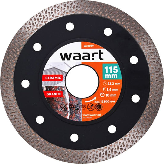 Waart diamantklinge flet 115 x 1,4 x 22,2 mm
