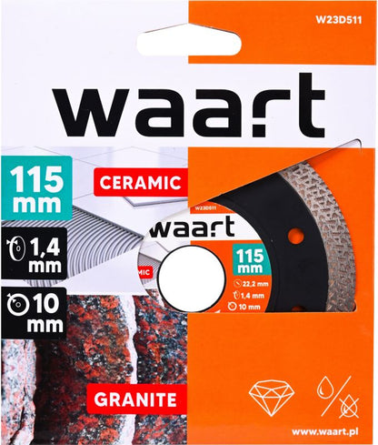 Waart diamantklinge flet 115 x 1,4 x 22,2 mm