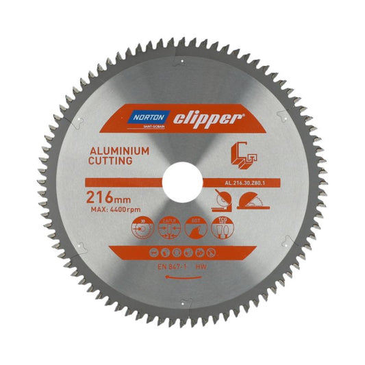 Korundskive til aluminium 216 x 2,6/1,8 x 30 mm Z80