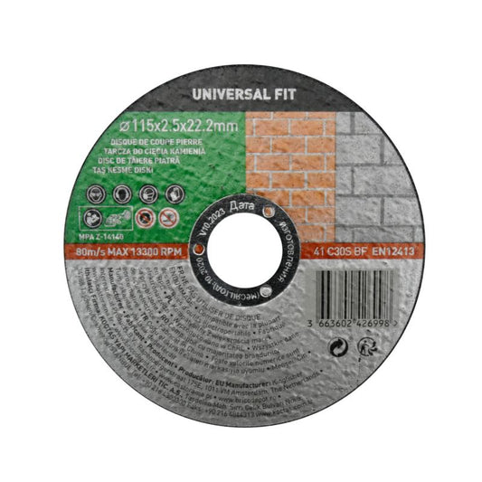 Universal fit beton-skæreskive 115 x 1,6 mm