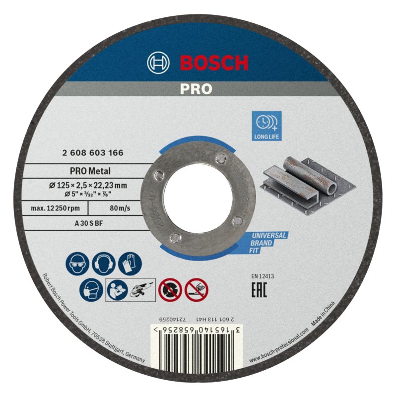 Bosch PRO metalskæreskive 2,5 x 125 mm