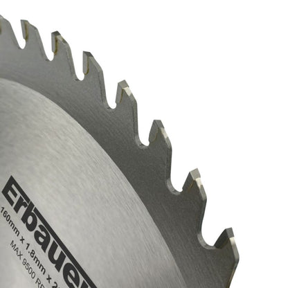 Erbauer træskæreskive Ø 160 x 20/16 mm 48T