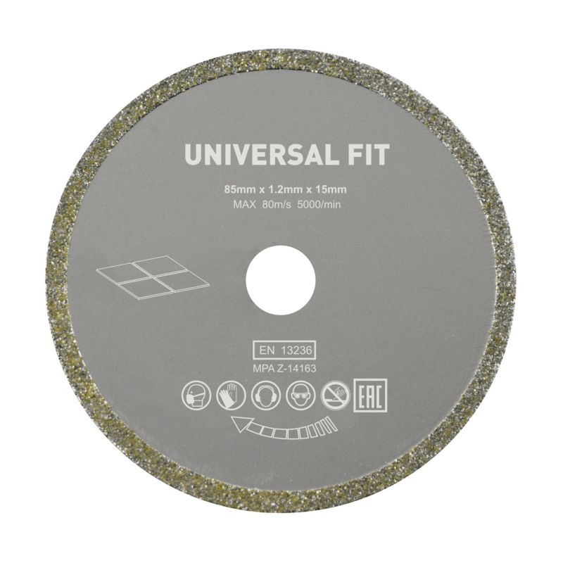 Universal skæreskive til minivinkelsliber Ø 85 x 15 mm