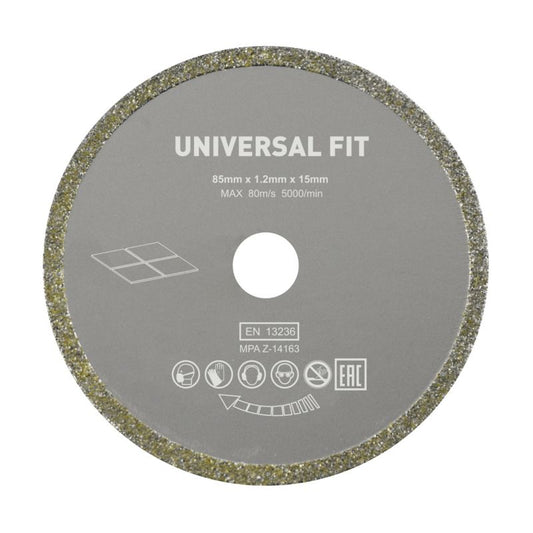 Universal skæreskive til minivinkelsliber Ø 85 x 15 mm