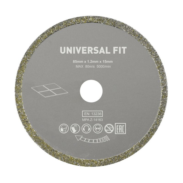 Universal skæreskive til minivinkelsliber Ø 85 x 15 mm