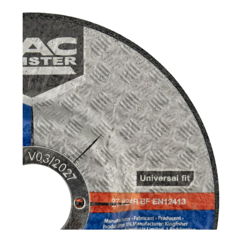 Mac Allister korundskive til metalslibning 115 x 6 x 22,2 mm