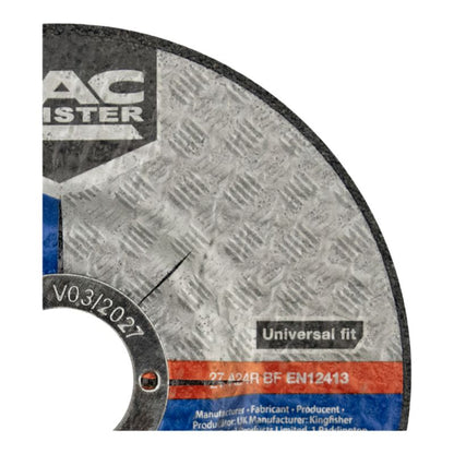 Mac Allister korundskive til metalslibning 115 x 6 x 22,2 mm