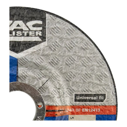 Mac Allister korundskive til metalslibning 125 x 6 x 22,2 mm