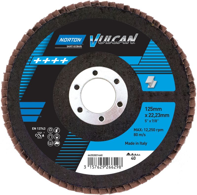 Norton lamelrondel til slibning 125 P40