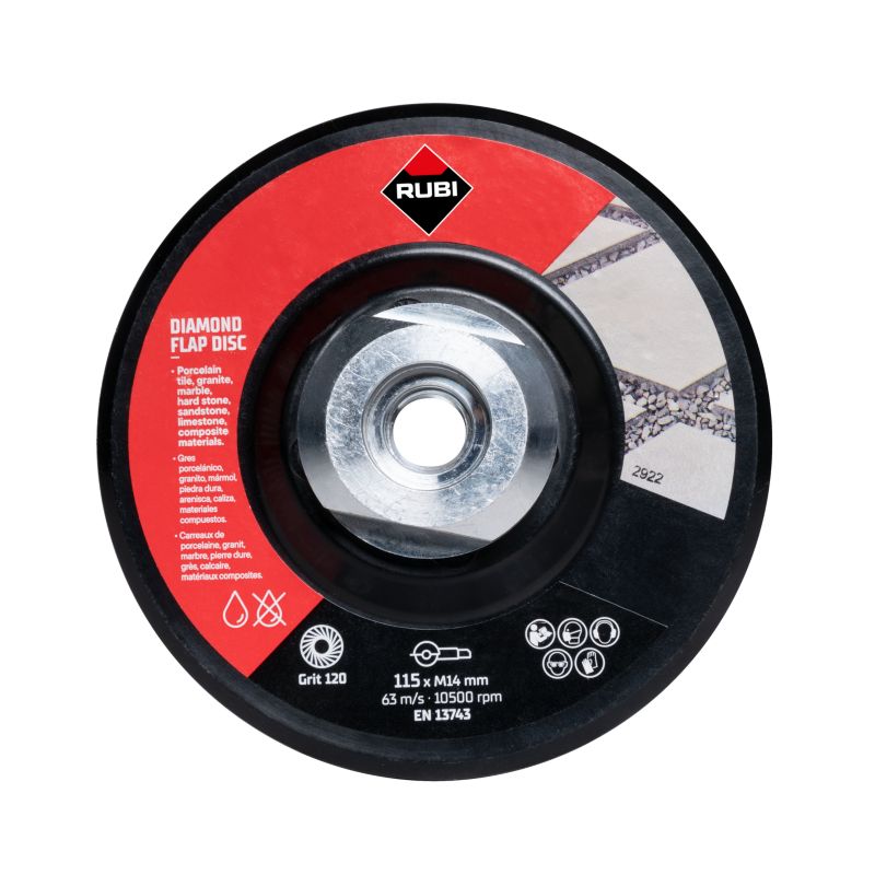 Diamantlameldisk Rubi 115 mm P100/120