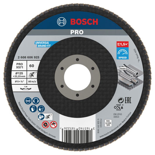 Bosch PRO 125 mm lamelskive til metal G60