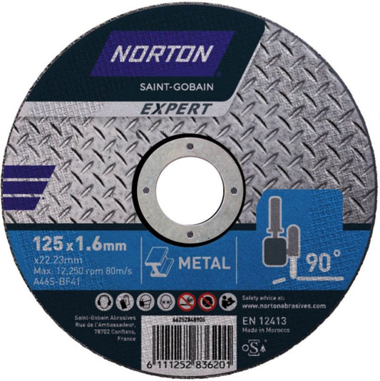 Norton Expert 41-125X1.6X22.23 skæreskive til stål