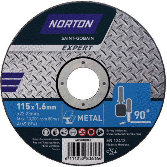 Norton Expert41-115X1.6X22.23 skæreskive til stål
