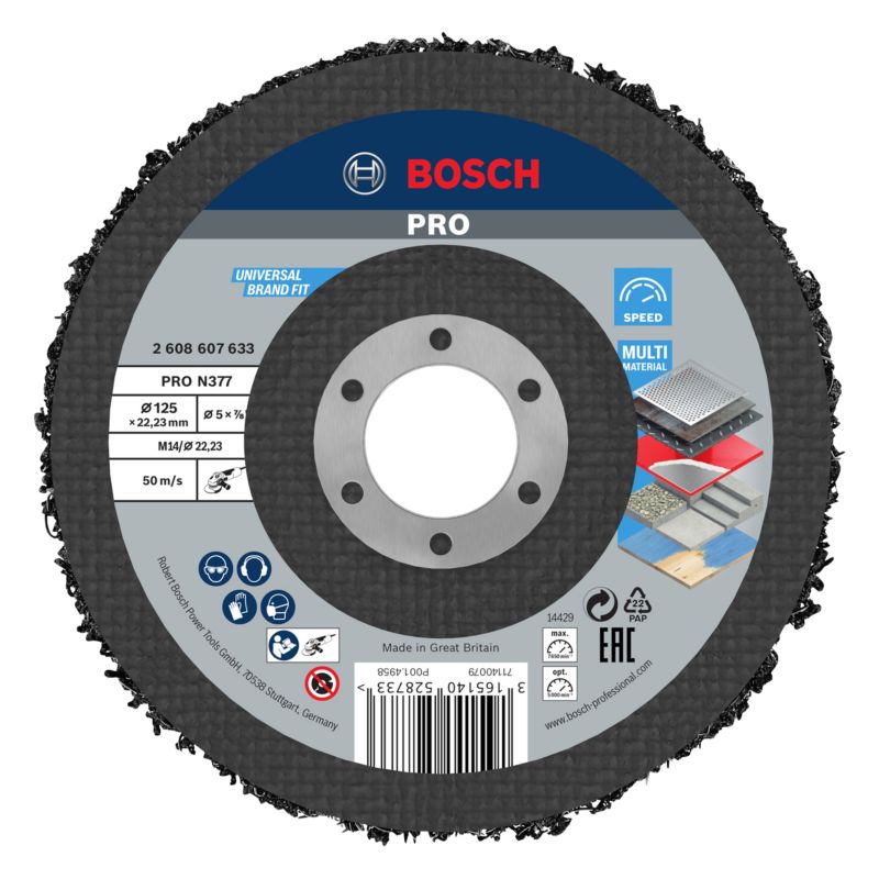 Bosch PRO slibeskive til metal 125 mm