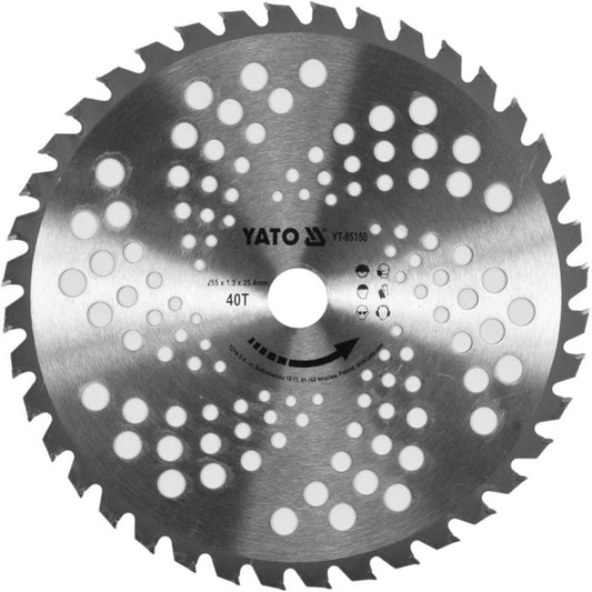 TCT-skive til buskrydder, 25,5/25,4 cm