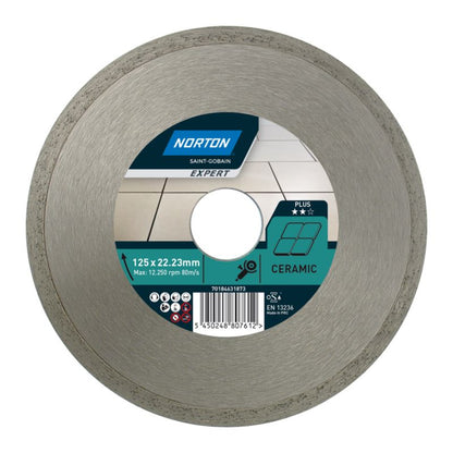 Norton Expert 125 x 22,23 mm diamantklinge til skæremaskine