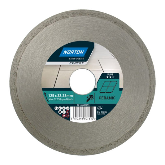 Norton Expert 125 x 22,23 mm diamantklinge til skæremaskine