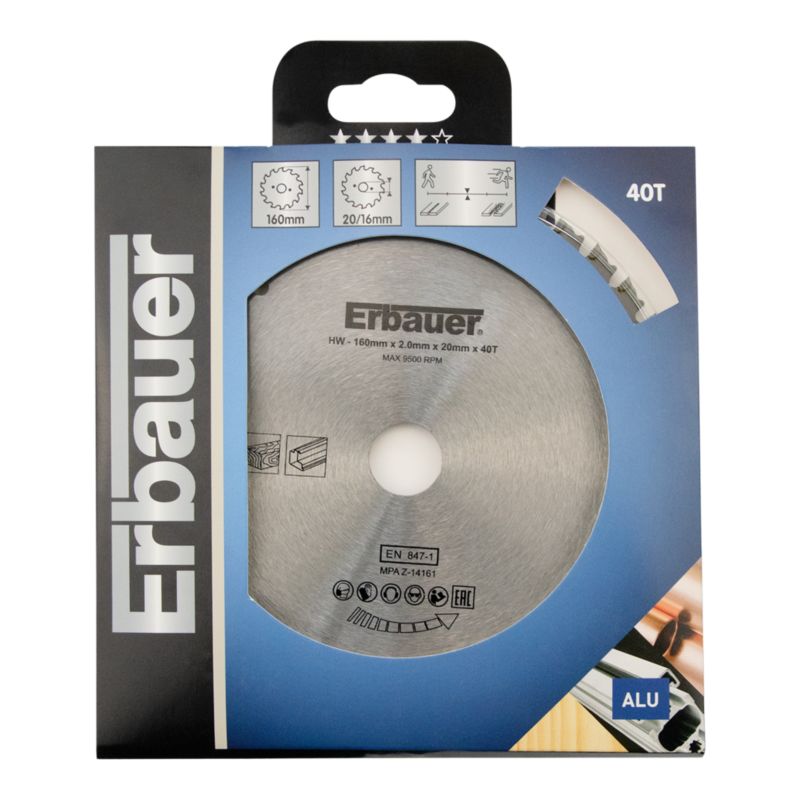 Erbauer universal klinge 160 x 20/16 mm 40T