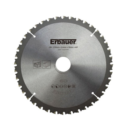 Erbauer universal klinge 210 x 30/25/20/16 mm 40T