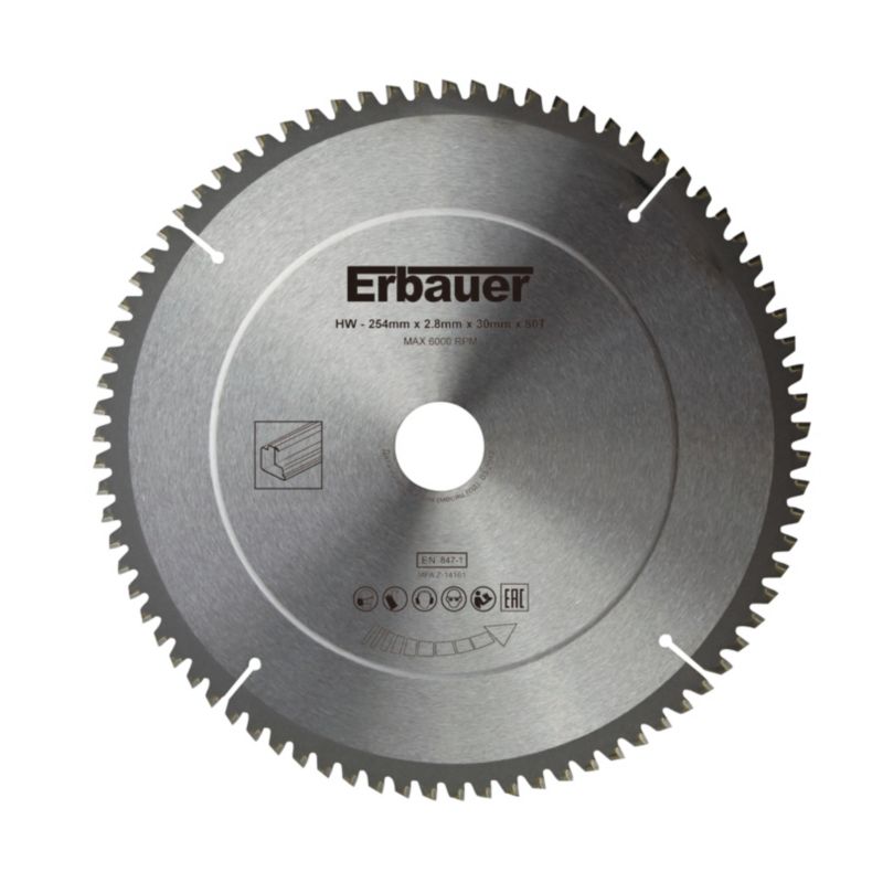 Erbauer universal savklinge 254 x 30/25/20/16 mm 80T