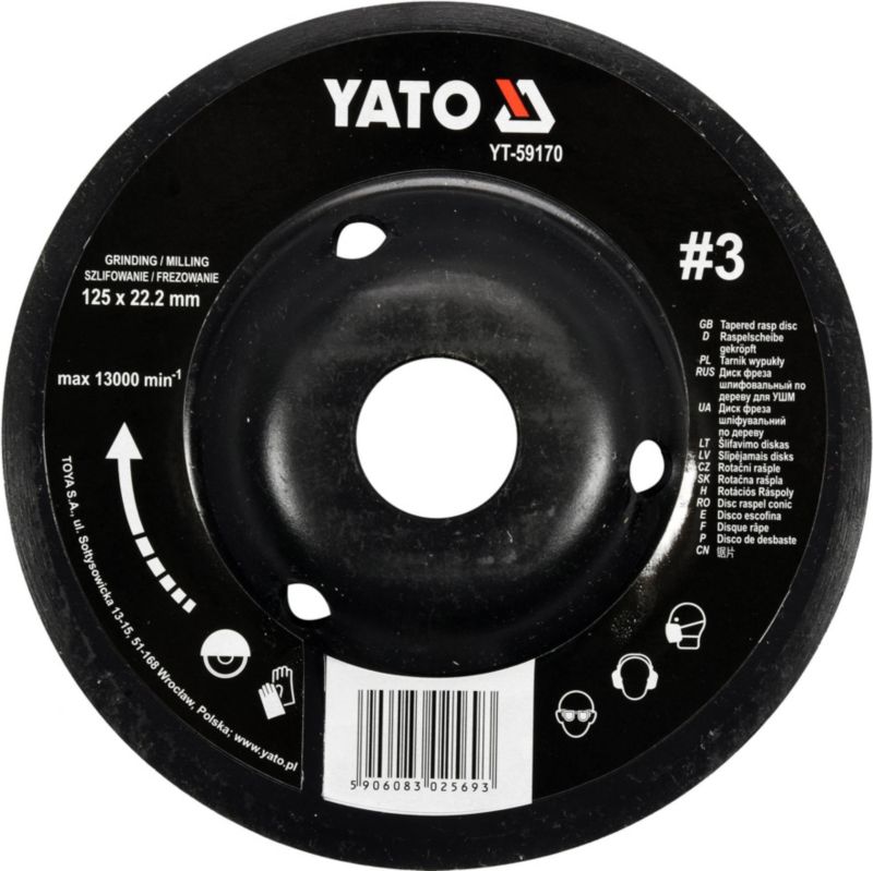 Buet rasp Yato 125 mm nr. 3 YT-5917