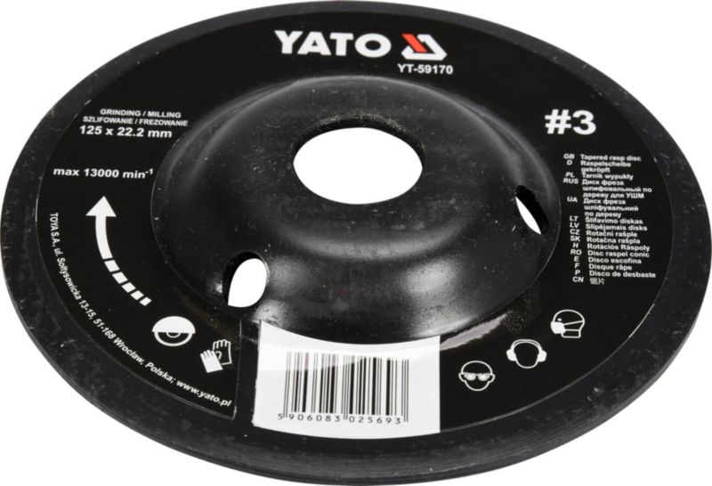 Buet rasp Yato 125 mm nr. 3 YT-5917
