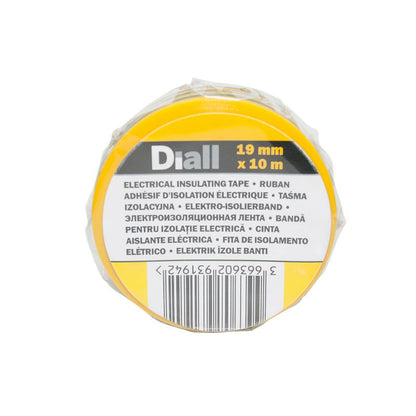 Diall PVC-isolationstape 19 mm x 10 m gul-grøn