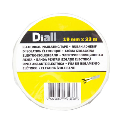 Diall PVC-isolationstape 19 mm x 33 m hvid