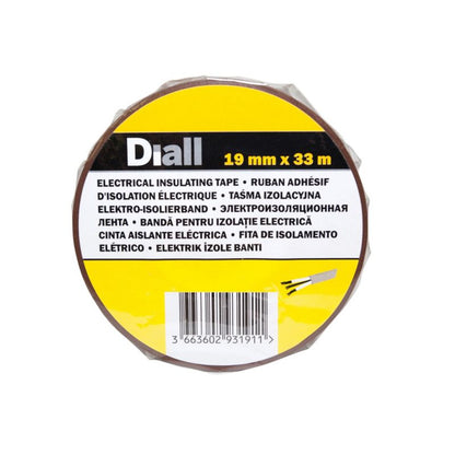 Diall PVC-isolationstape 19 mm x 33 m brun
