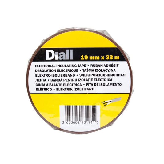 Diall PVC-isolationstape 19 mm x 33 m brun