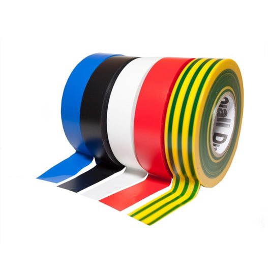 Diall PVC-isolationstape 19 mm x 33 m mix 5 stk.