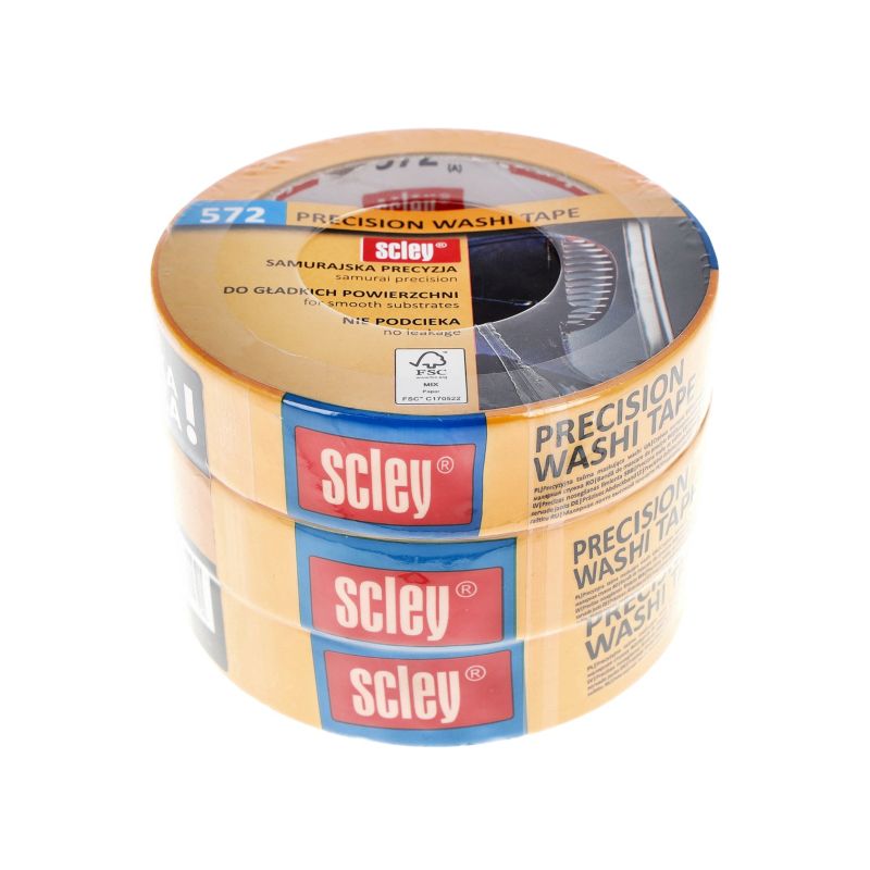 Malertape Scley 25 mm x 33 m, 3 stk.