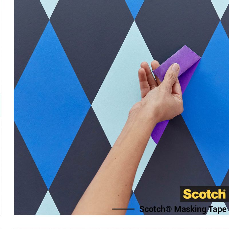 Scotchblue malertape til sarte overflader 24 mm x 55 m