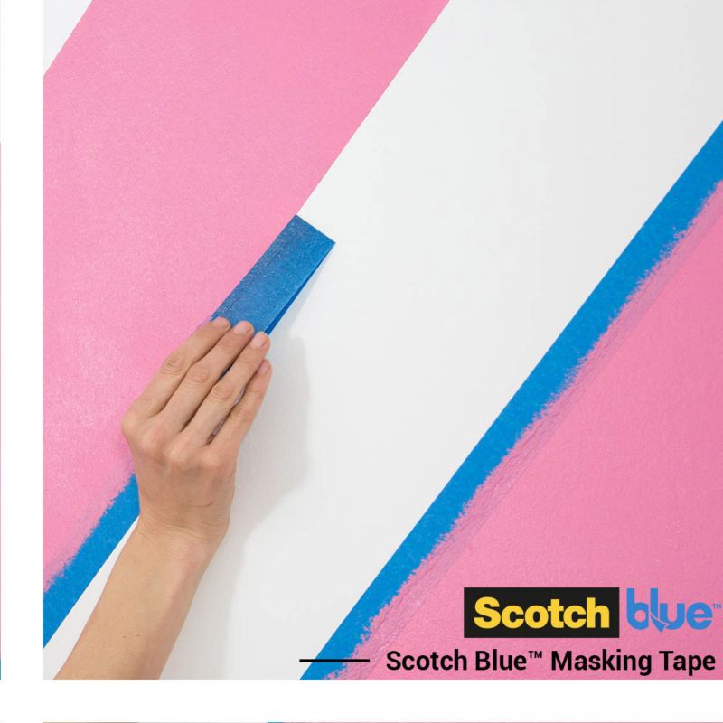 Scotchblue malertape til farveskift 36 mm x 55 m