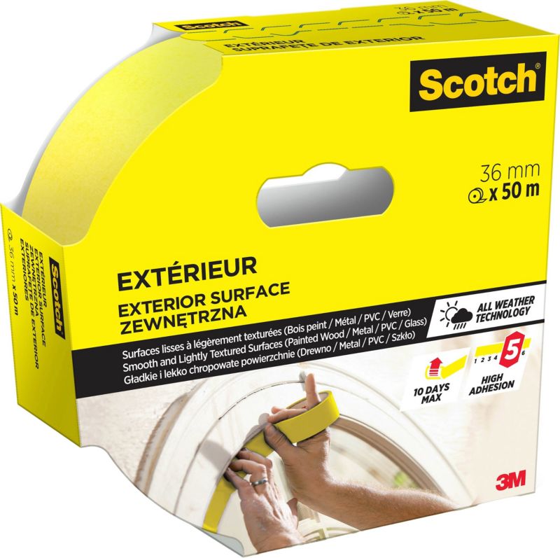 Scotchblue udendørs malertape 36 mm x 50 m