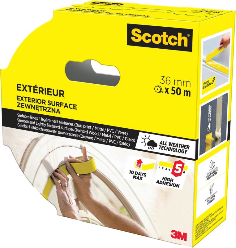 Scotchblue udendørs malertape 36 mm x 50 m