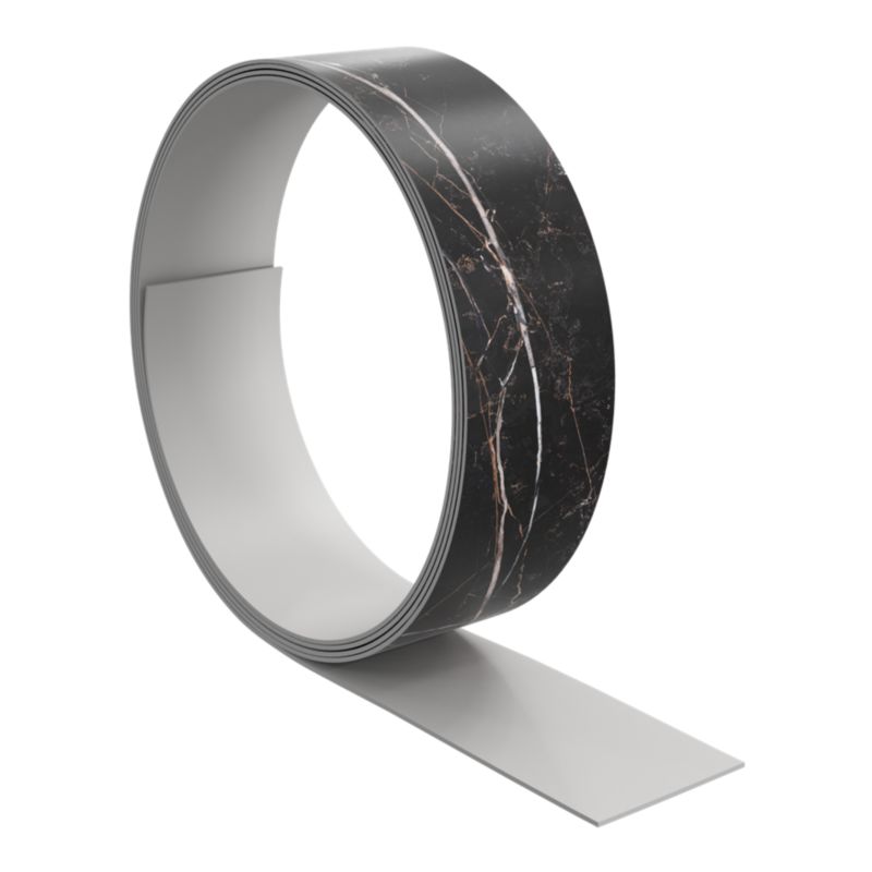 Kantbånd 300 cm mørk marmor