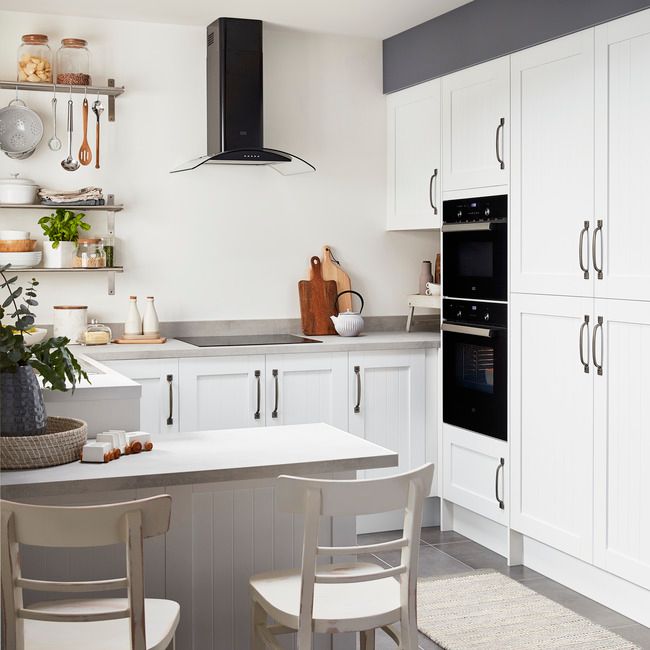 GoodHome Alpinia hvid kantbånd