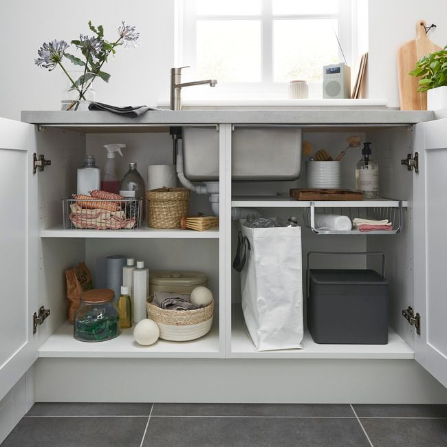 GoodHome Alpinia hvid kantbånd