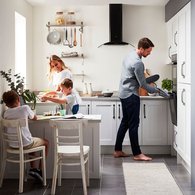 GoodHome Alpinia hvid kantbånd