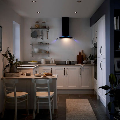 GoodHome Alpinia hvid kantbånd