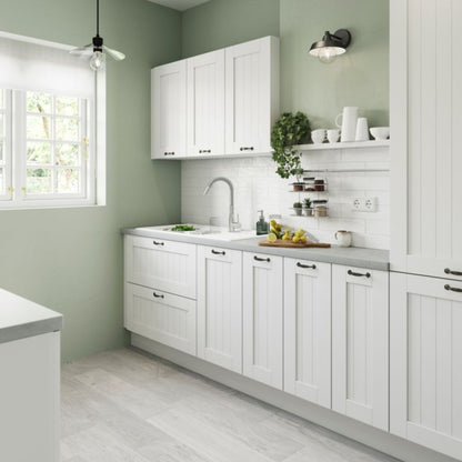 GoodHome Alpinia hvid kantbånd