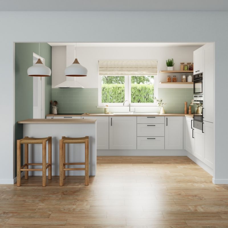 GoodHome Artemisia 3A shaker hvid kantbånd