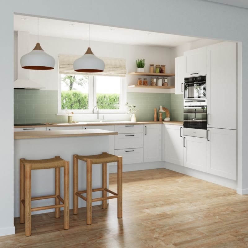 GoodHome Artemisia 3A shaker hvid kantbånd