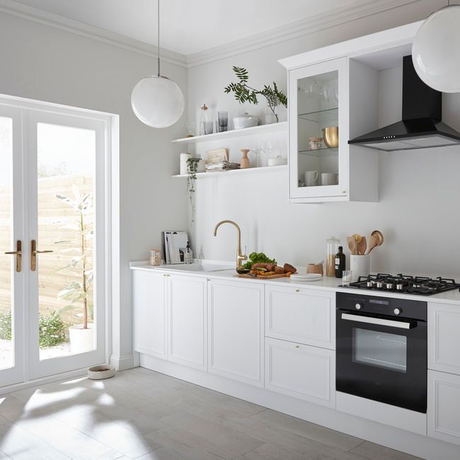 GoodHome Artemisia 3A shaker hvid kantbånd