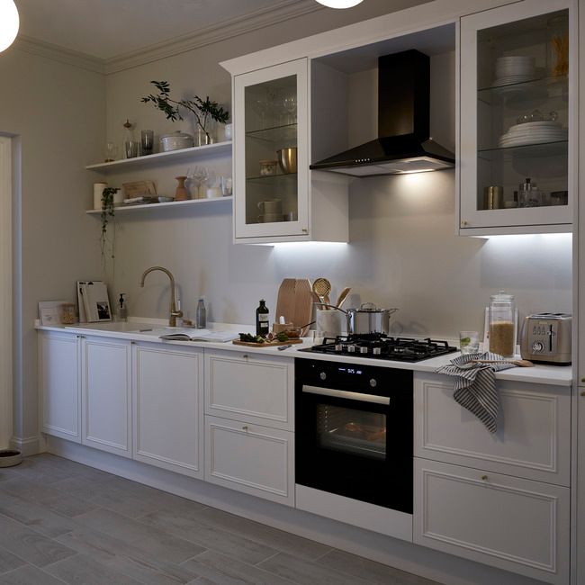 GoodHome Artemisia 3A shaker hvid kantbånd